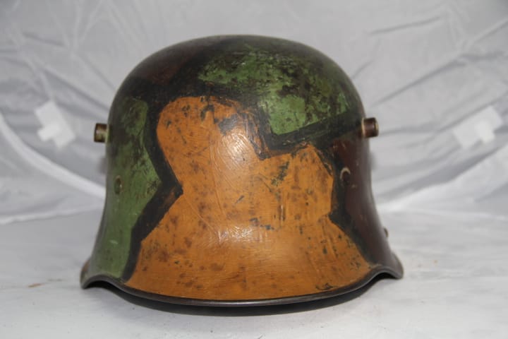 WW1 German Model 1916 camouflaged Stahlhelm,