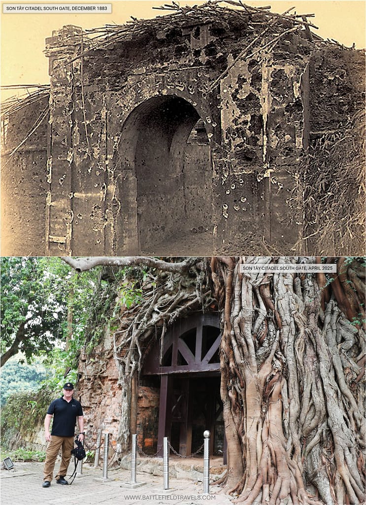 Then and Now. Son Tay Citadel south gate 1883 and 2025