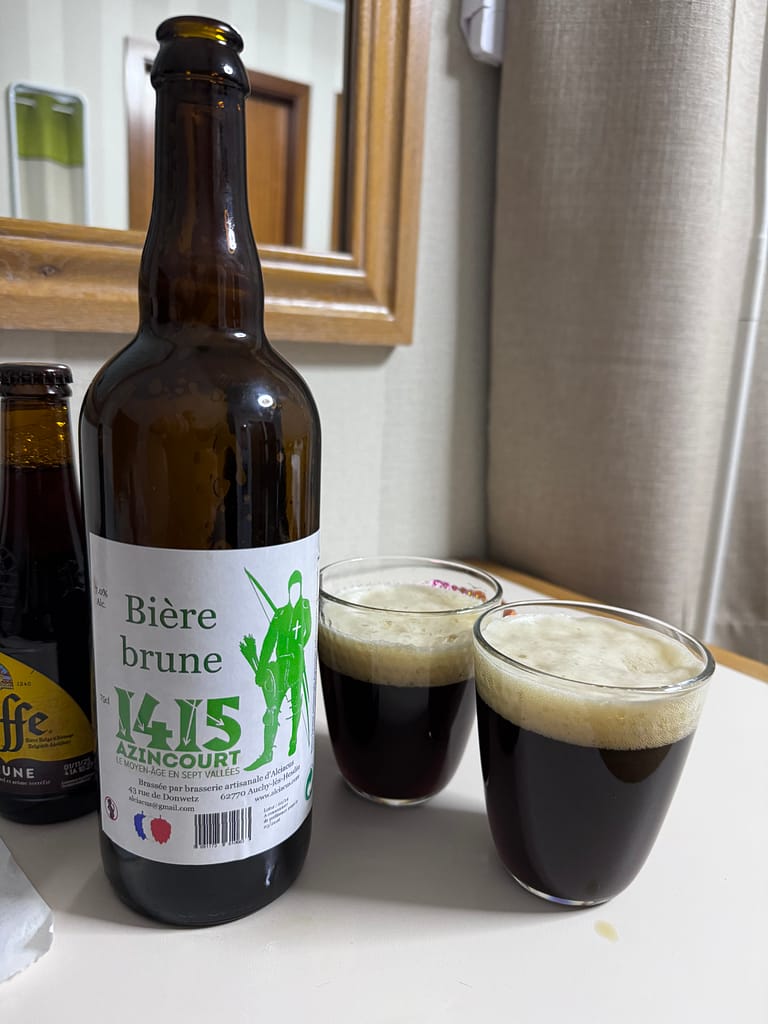 A very nice Azincourt brown beer!