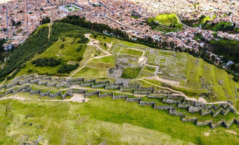 Sacsayhuamán fortress overlooking Cusco. Not my photo, drones are banned at Sacsayhuamán