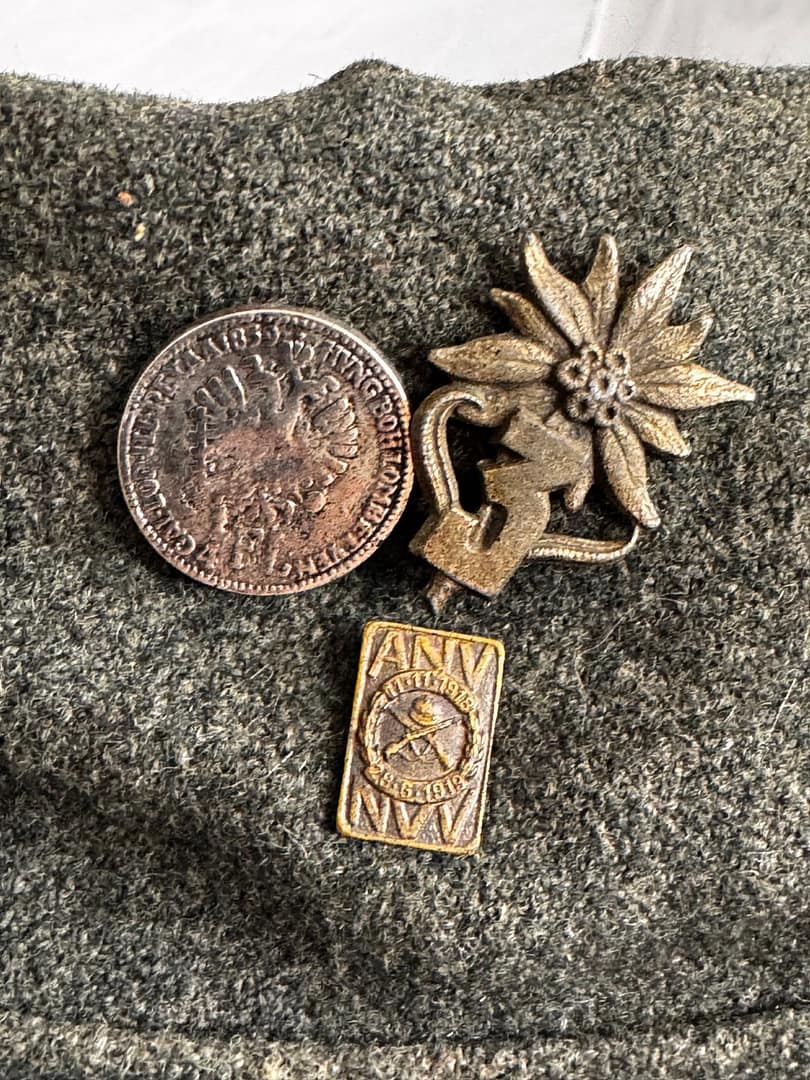 WW1 Italian M1909 Grigio Verda cap, Austrian trophy