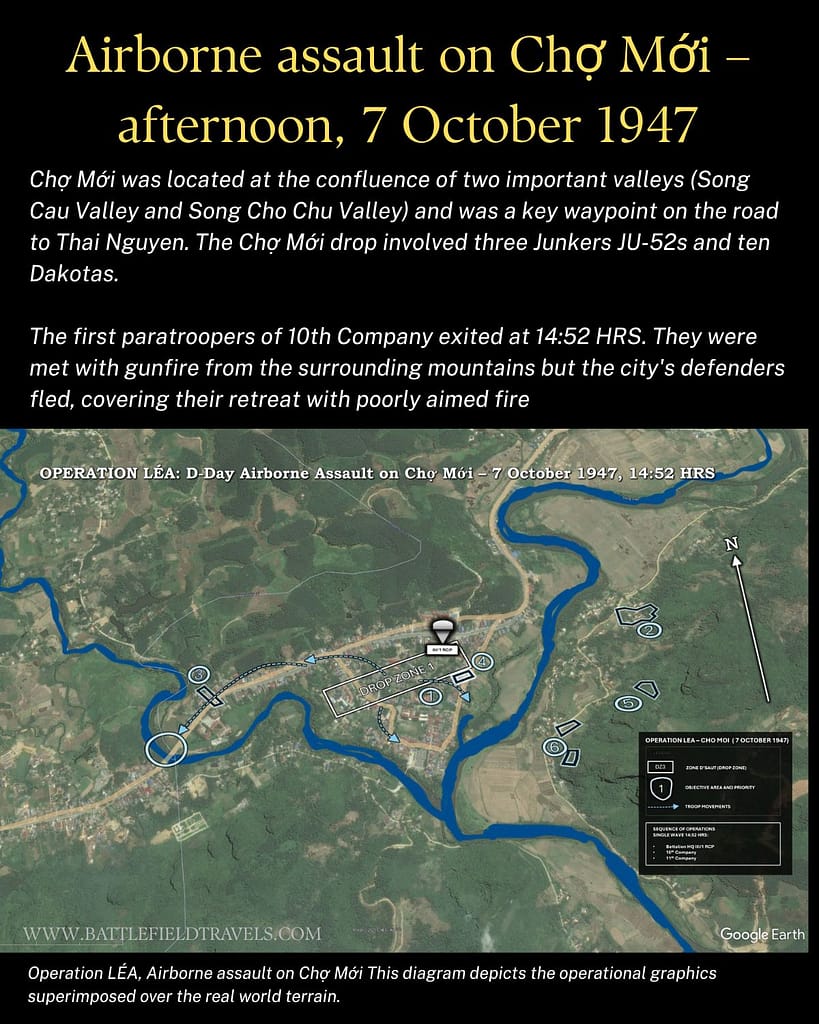 Operaton LEA, Airborne drop on Cho Moi