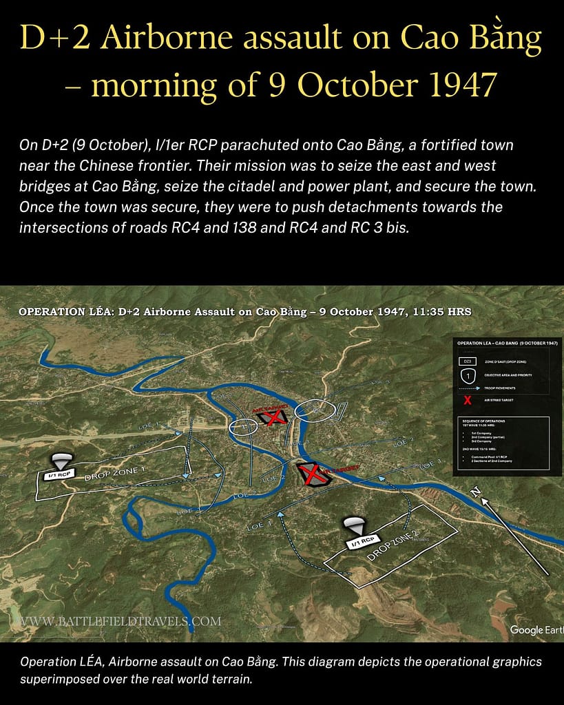 Operaton LEA, Airborne drop on Cao Bang