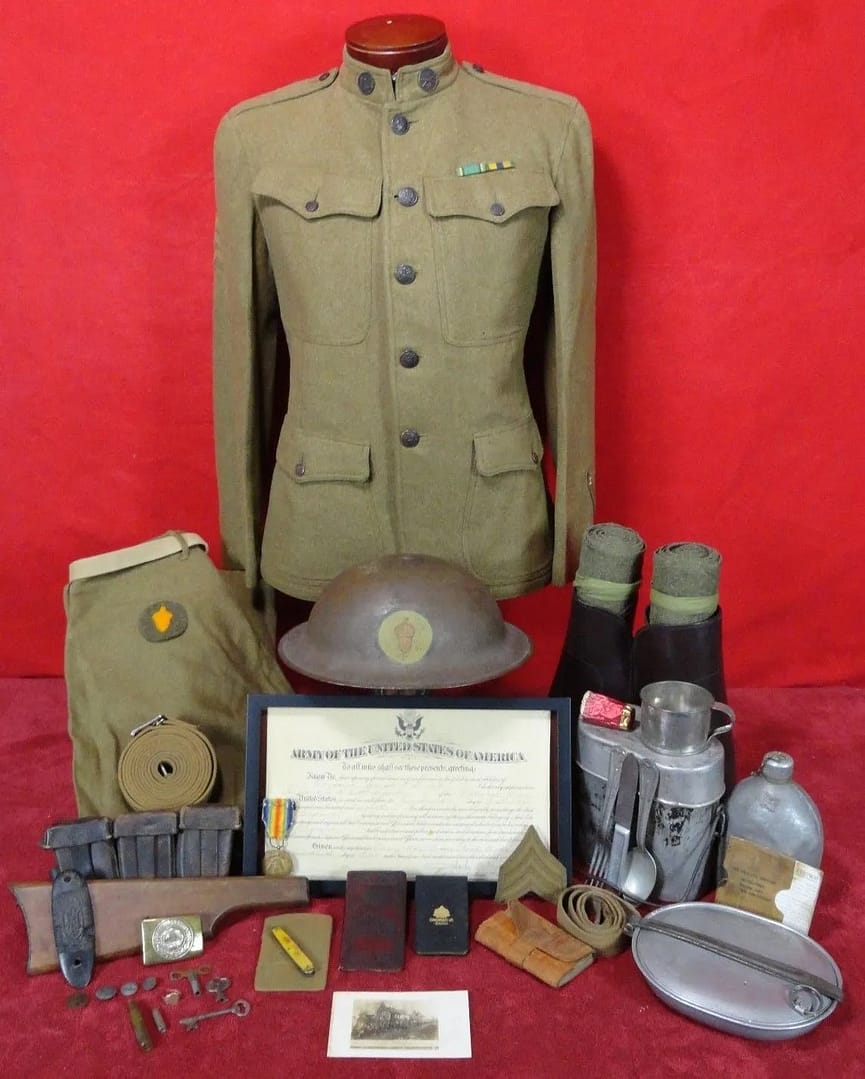 WW1 US Army 87th Regiment grouping Joseph Dufek