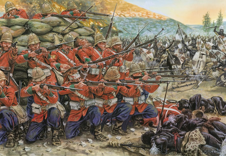 Defence of the final redoubt at Rorke's Drift, 22-23 January 1879.