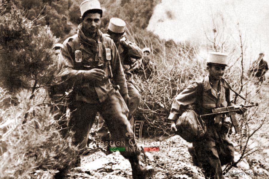 Legionnaires of the 5th Foreign Infantry Regiment in Algeria, circa 1958