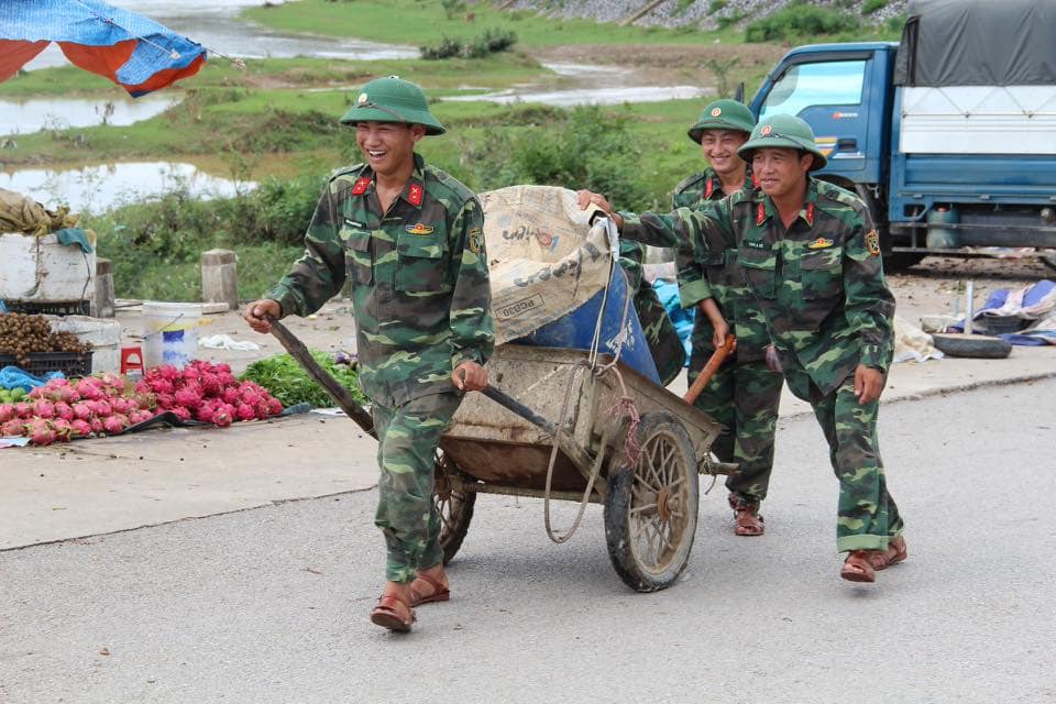 Battle for Dien Bien Phu, 13 March - 7 May 1954. Some hardworking pioneers