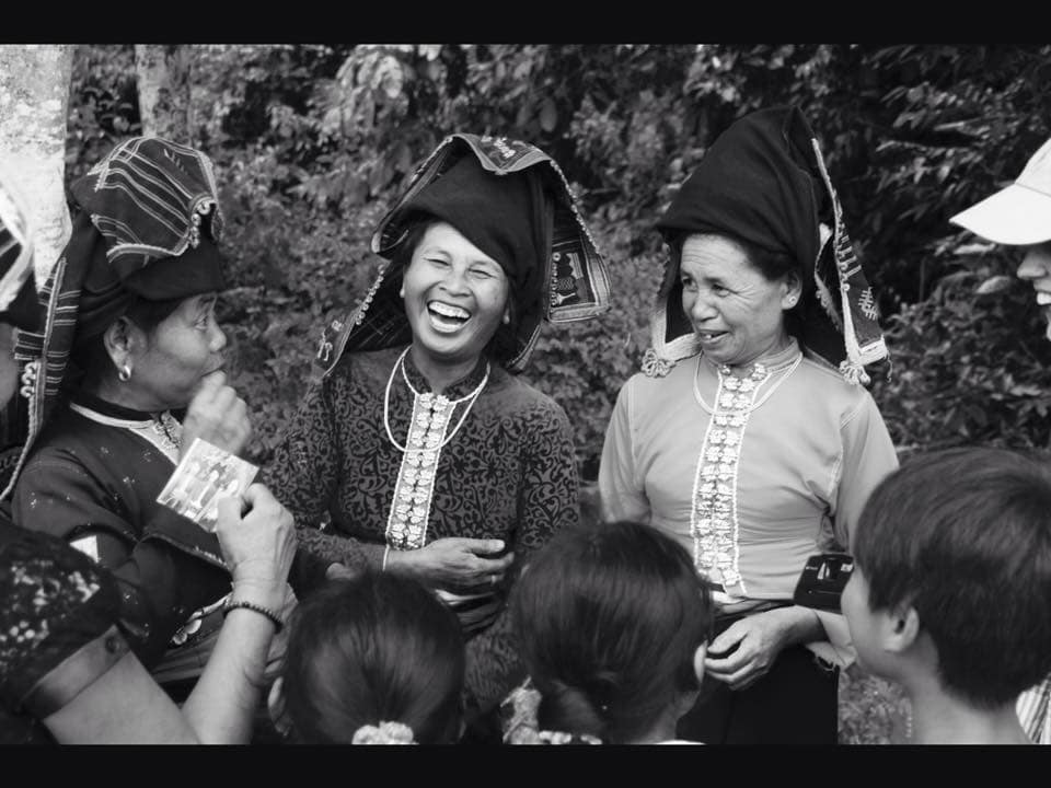 My daughter and her Polaroid instamatic camera were a huge hit with the White T'ai ladies in the villages around Dien Bien Phu, Vietnam.